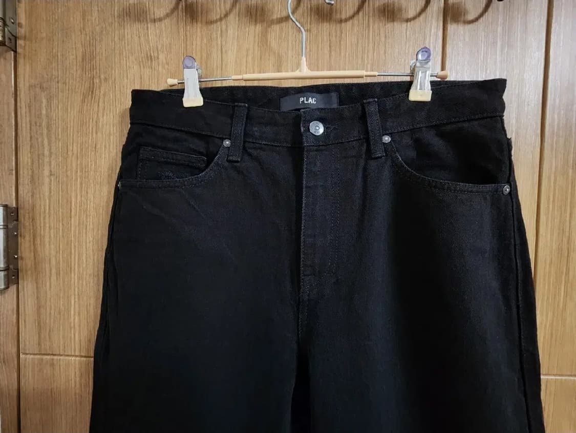 (32)PLAC 플랙 블랙 스트레이트 데님 팬츠 상품이미지2