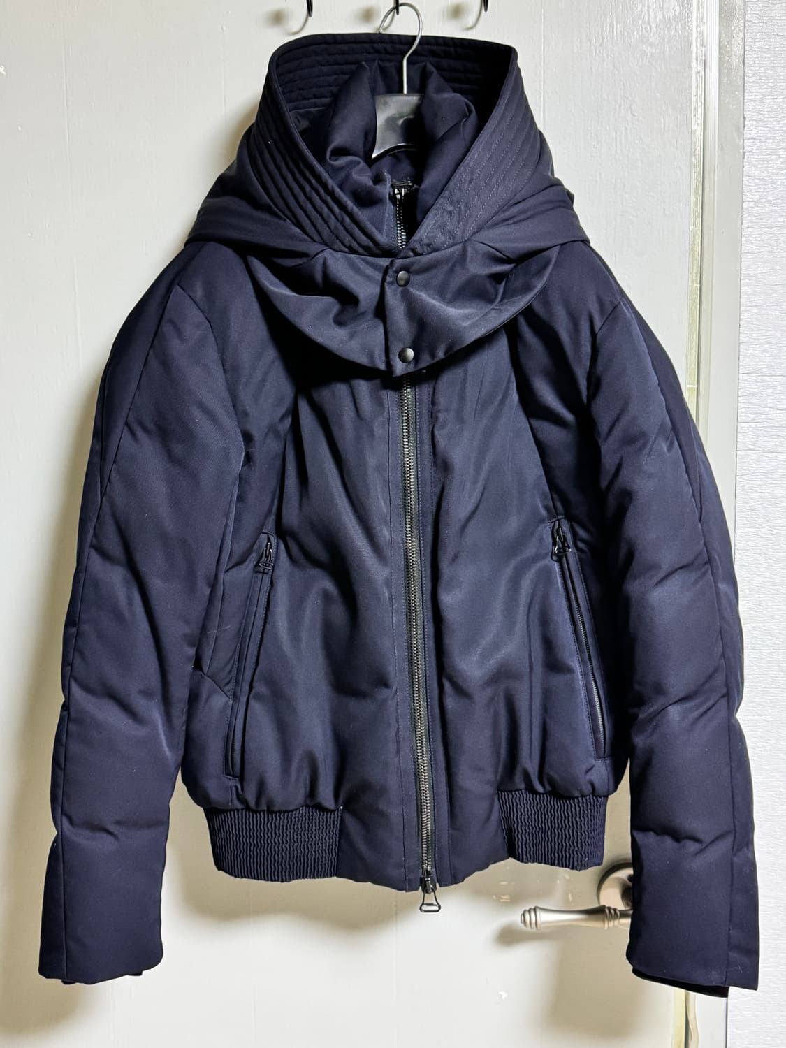 솔리드옴므 네이비 후드 패딩 48 상품이미지2