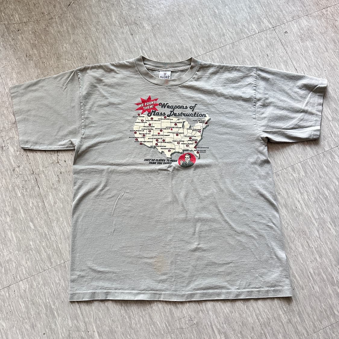 90s MADE IN USA 빈티지 프린팅 반팔티 (XL) 상품이미지2