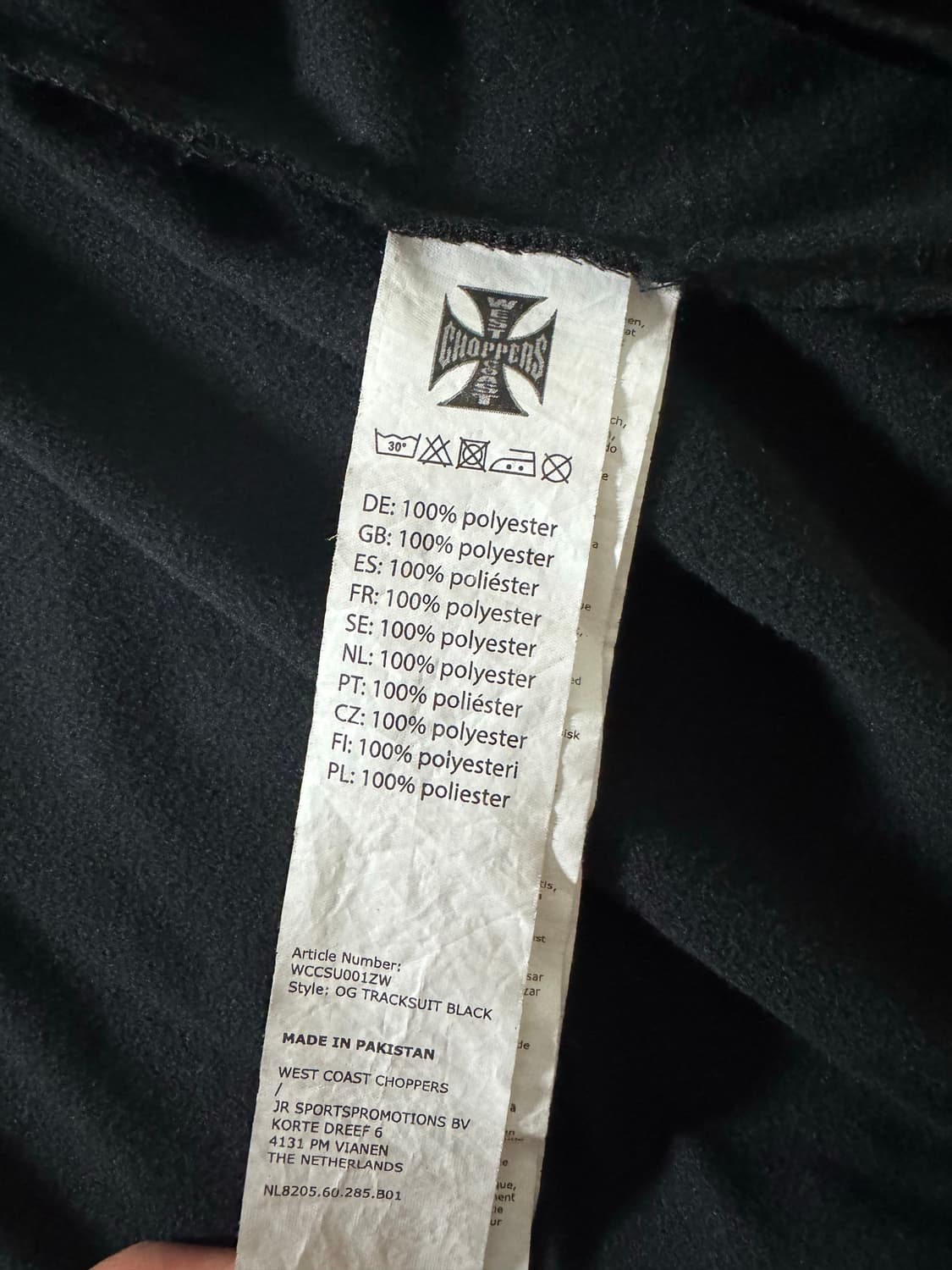 WCC OG TRACKSUIT JACKET - BLACK 상품이미지5