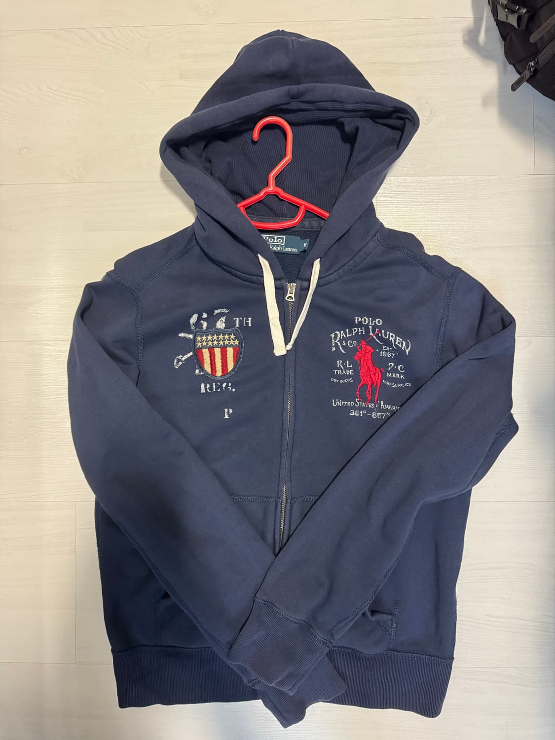 폴로 빅포니 기모 후드집업 상품이미지1