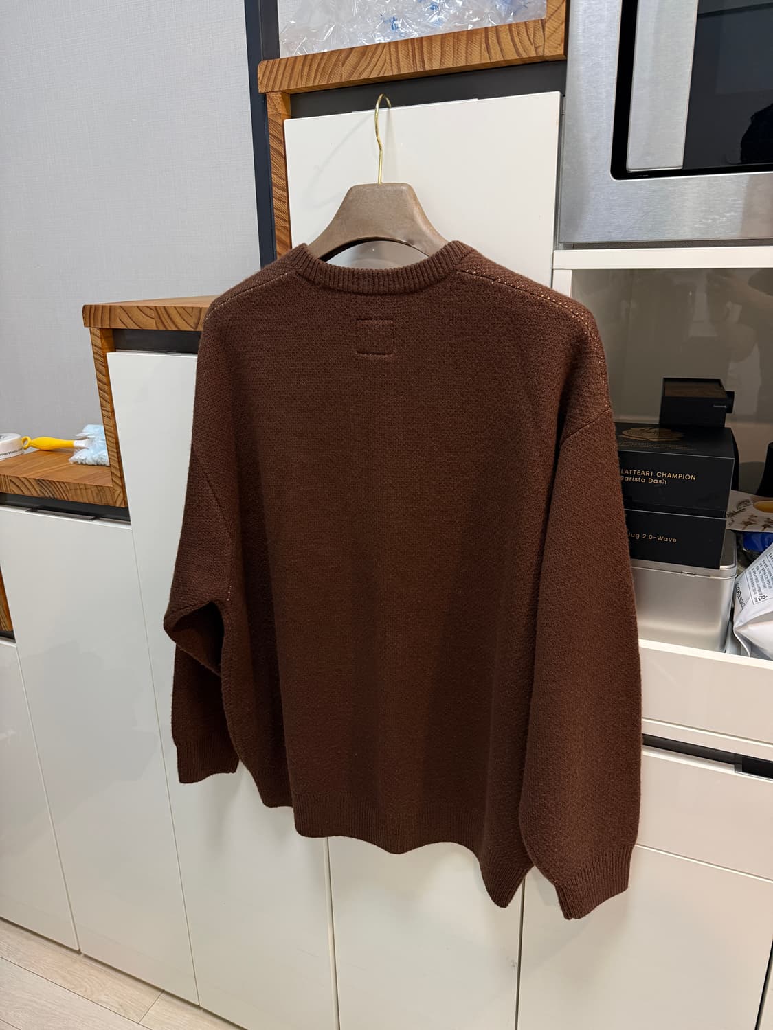 슈프림 x 디키즈 니트 브라운 L사이즈 판매합니다 ! 상품이미지5