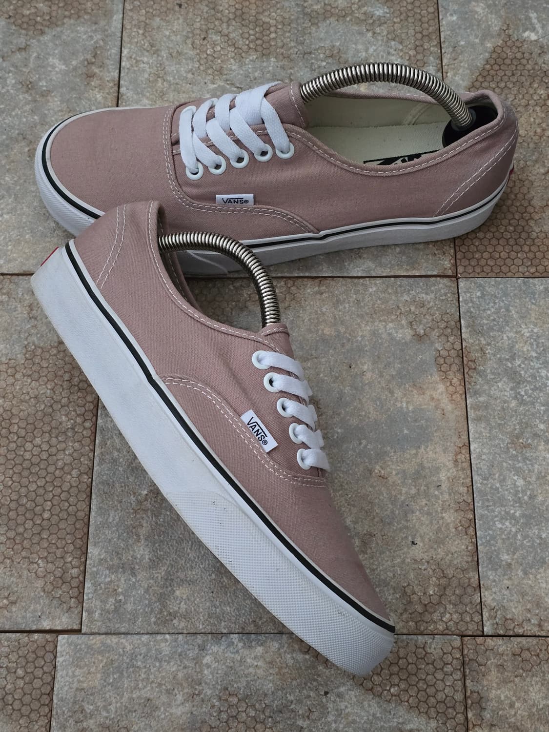 (255)반스 어센틱 그레이 핑크 상품이미지6