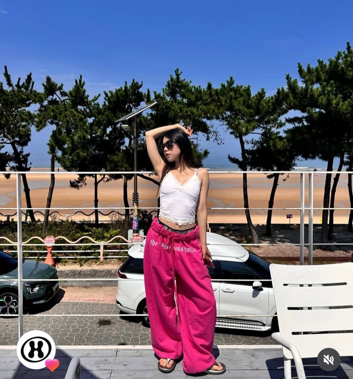 더미스테리어스호텔 롱스트랩 오버팬츠 상품이미지1