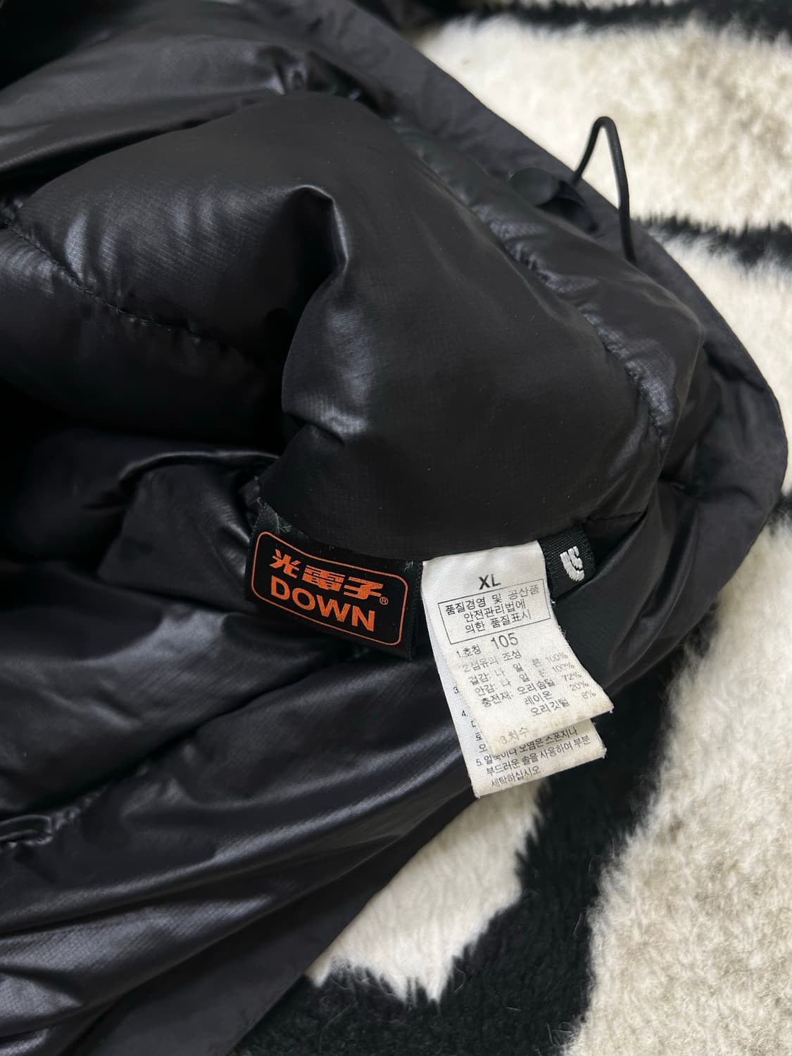 [XL]노스페이스 아콘카구아 써밋시리즈 경량패딩/블랙 상품이미지6