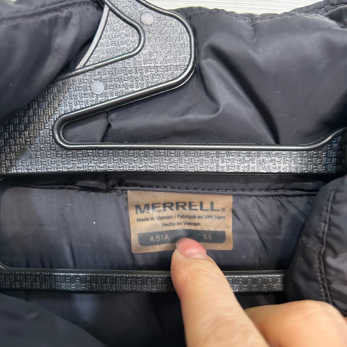 머렐 여성 오리털 롱패딩 95 경량 블랙 상품이미지2