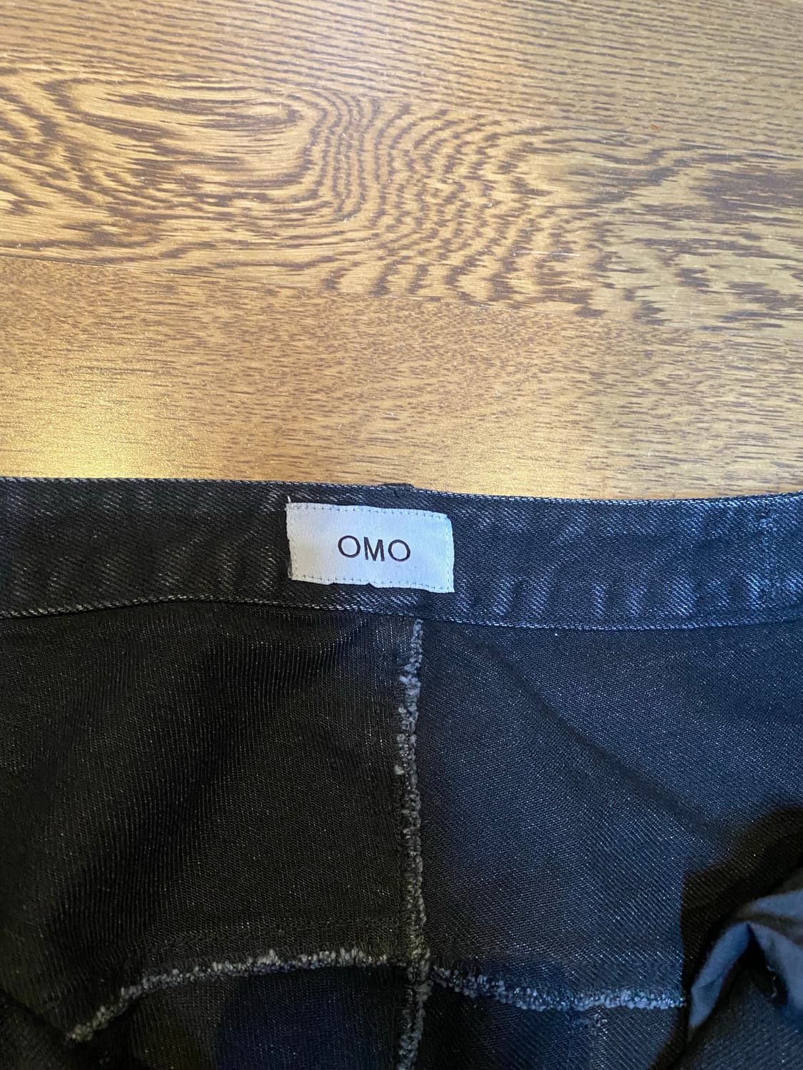 OMO 루징 데님 팬츠 워시드 블랙 os 상품이미지7