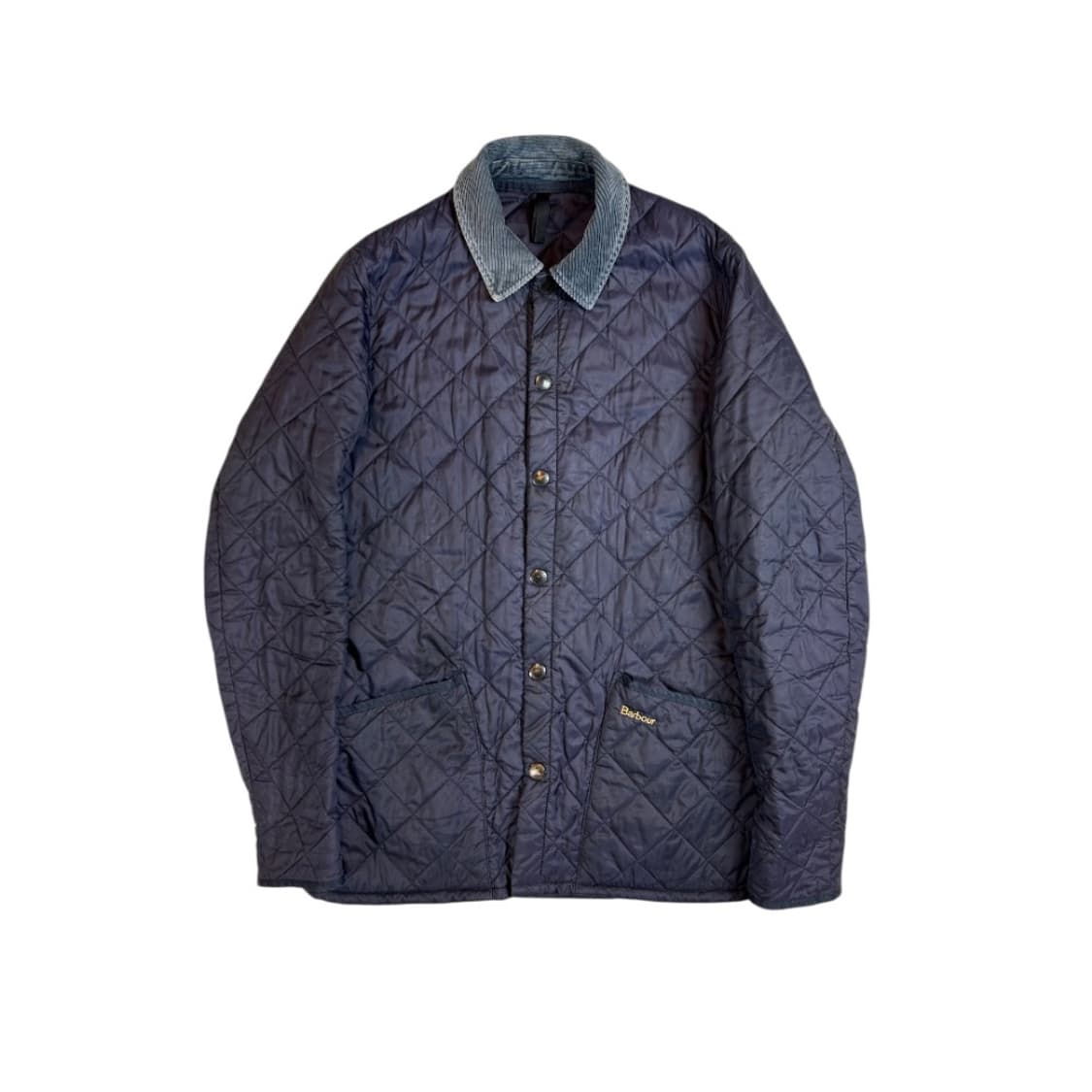 S) 바버 클래식 네이비 코듀로이 카라 퀄팅 자켓 OJ-023 상품이미지1