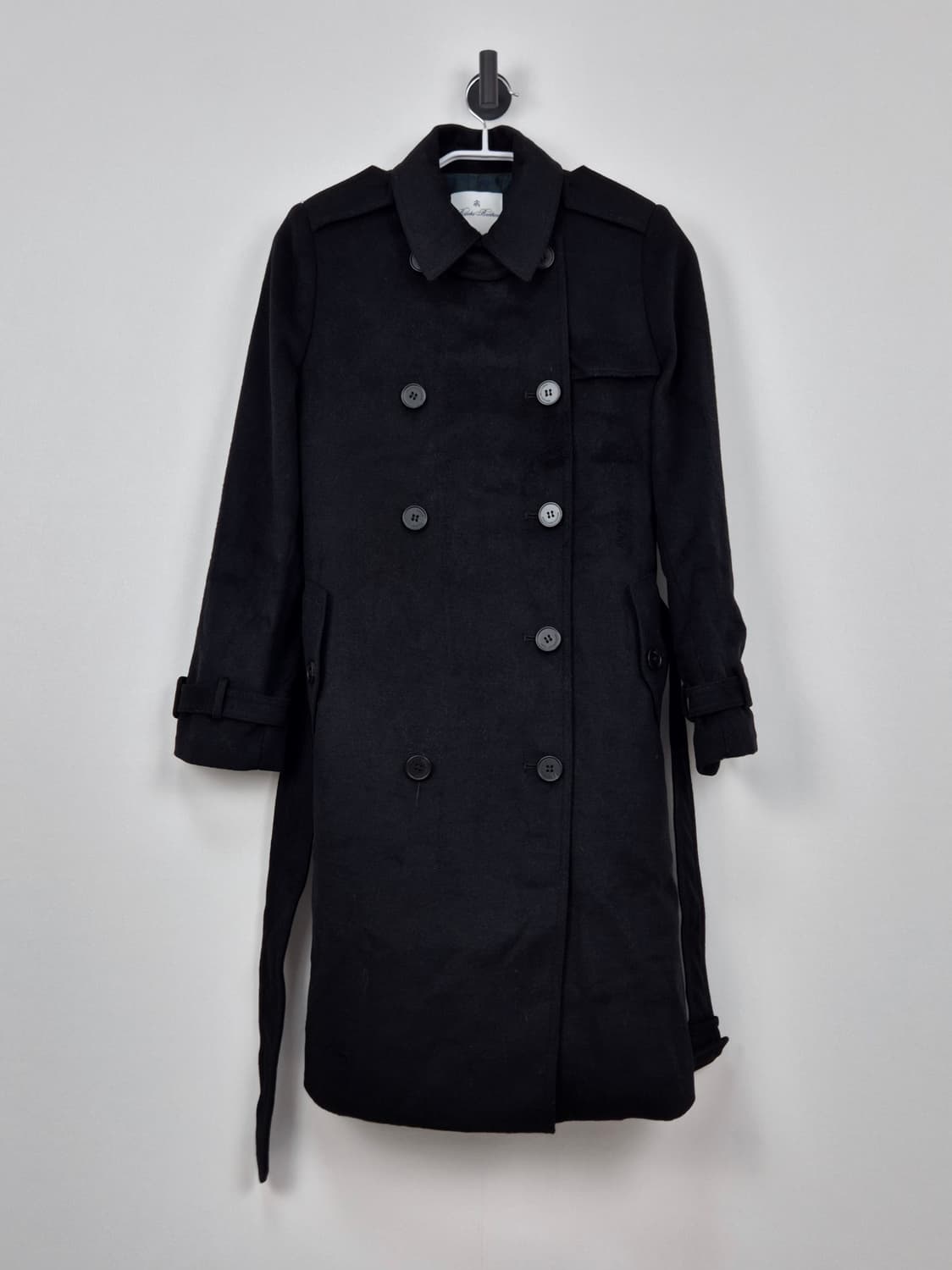 Brooks Brothers 블랙 울 트렌치  코트 상품이미지1