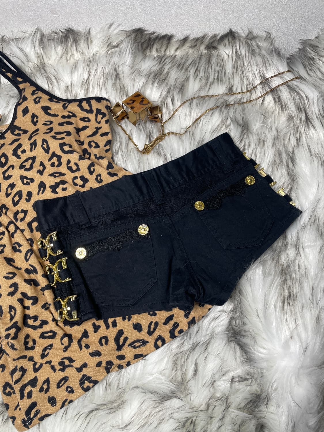 DIGDEEP 디그딥 사이드 골드링 로우라이즈 팬츠 상품이미지4