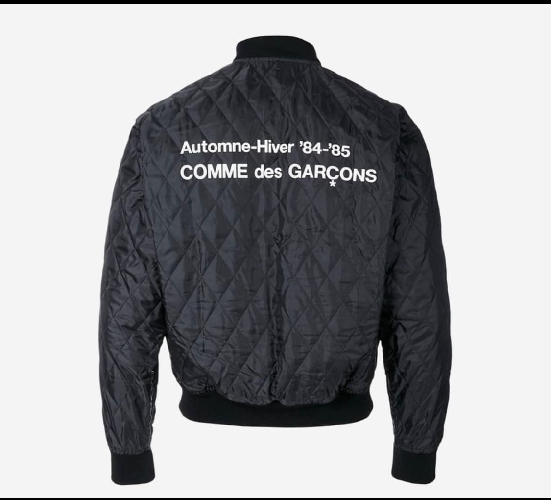 (구매)꼼데가르송 퀄팅 스태프 봄버 L 상품이미지1