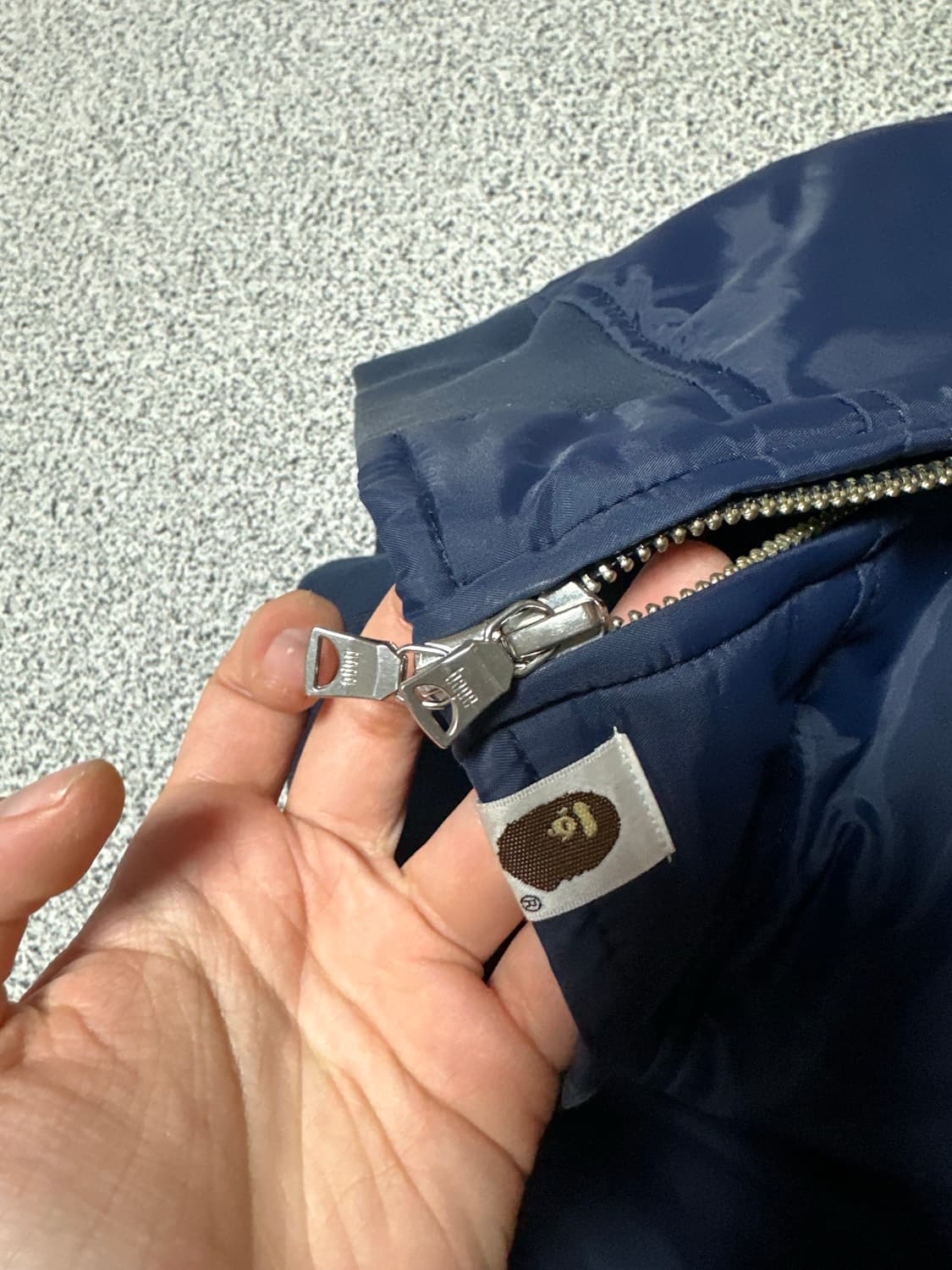 [M] 베이프 점퍼 네이비 상품이미지5