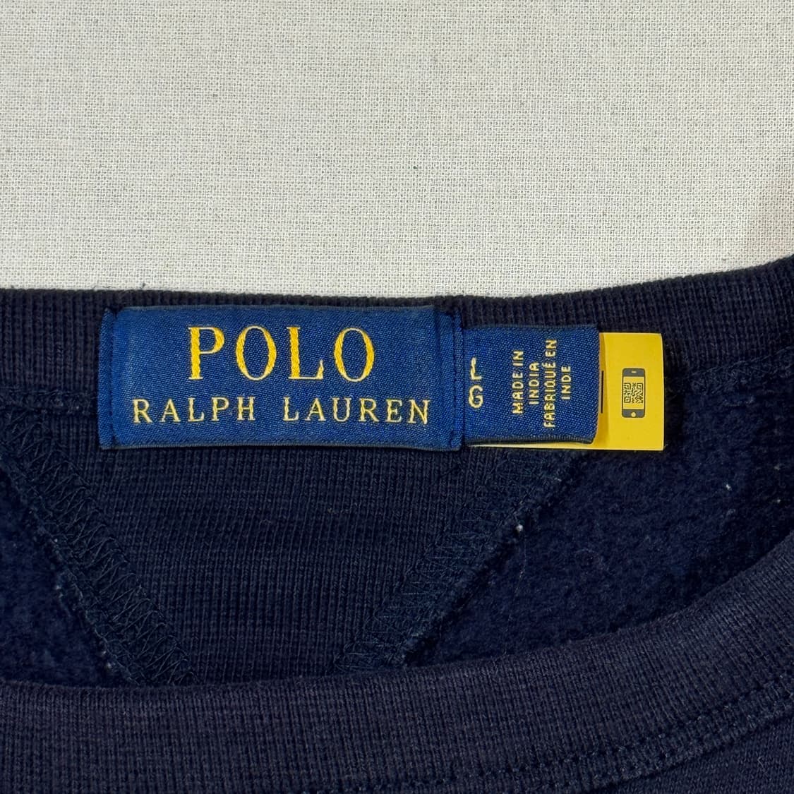 L) 폴로 랄프로렌 네이비 맨투맨 큐알탭 상품이미지6