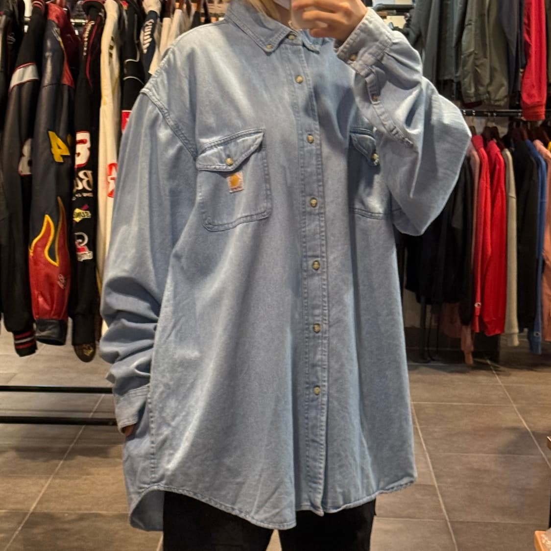 [NO.9] 칼하트 데님 긴팔셔츠 상품이미지3