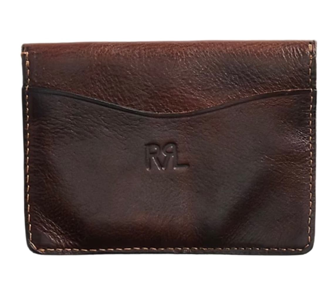 더블알엘 레더 카드 케이스 다크 브라운 상품이미지2
