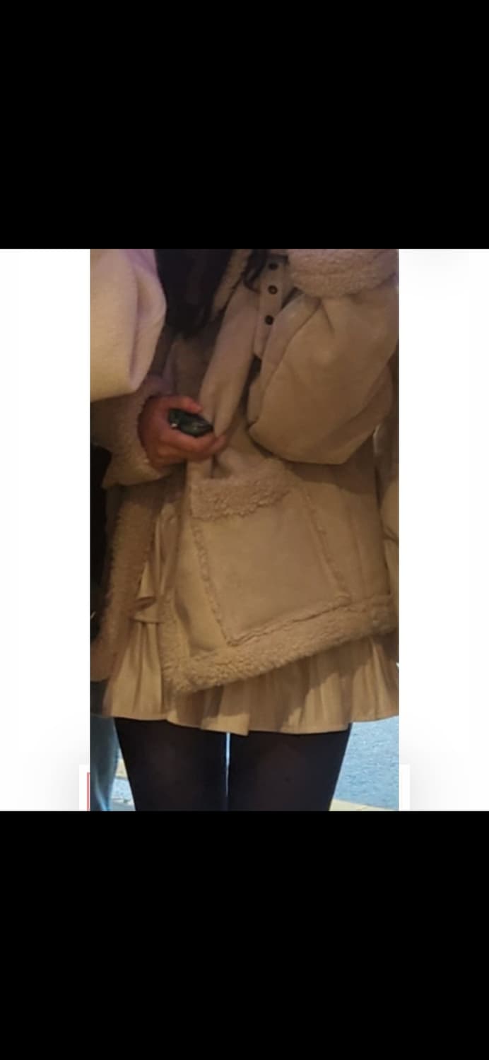 스웨이드 크림 무스탕 상품이미지2