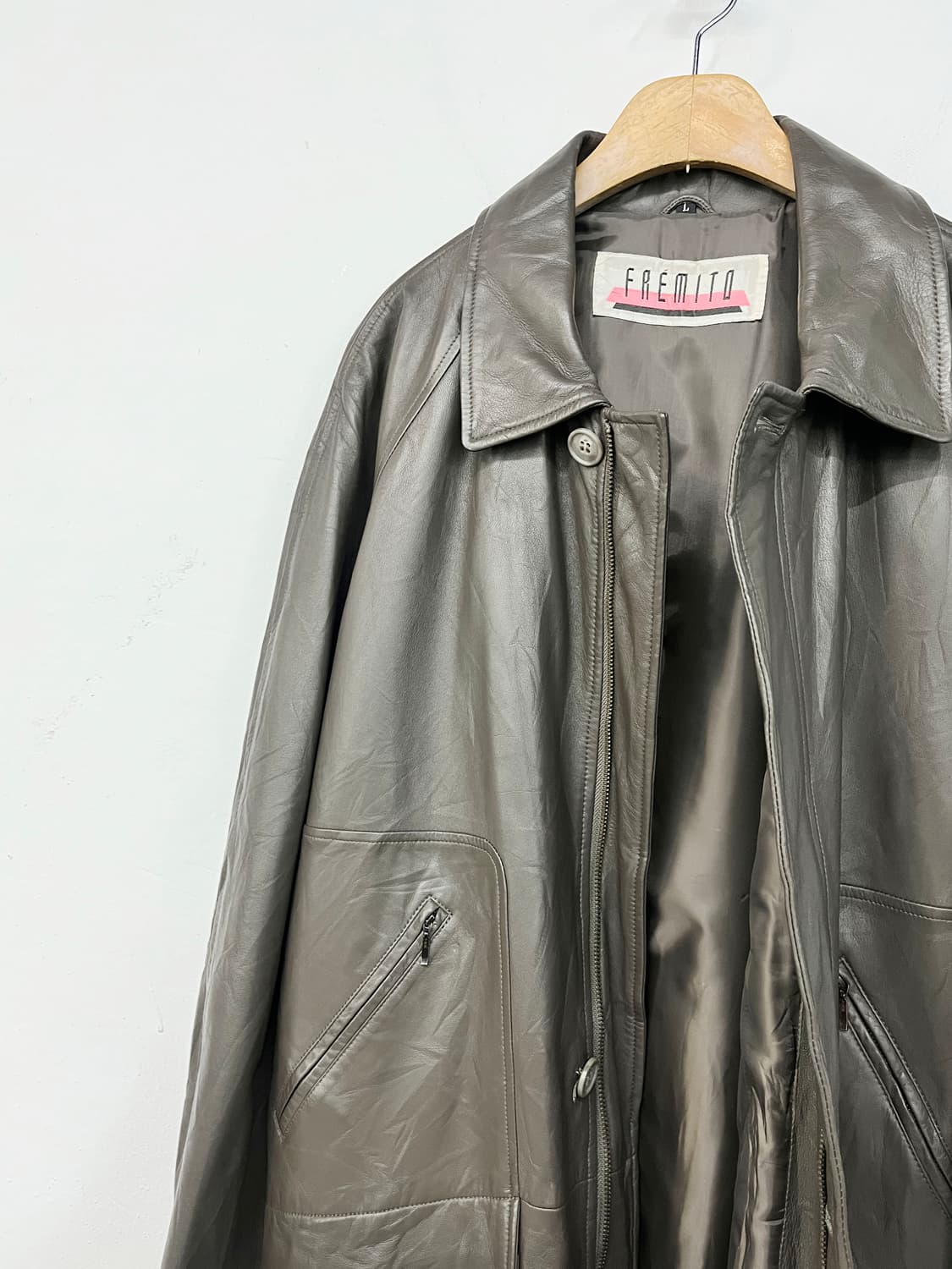  FREMITO 사파리 레더 자켓 상품이미지7