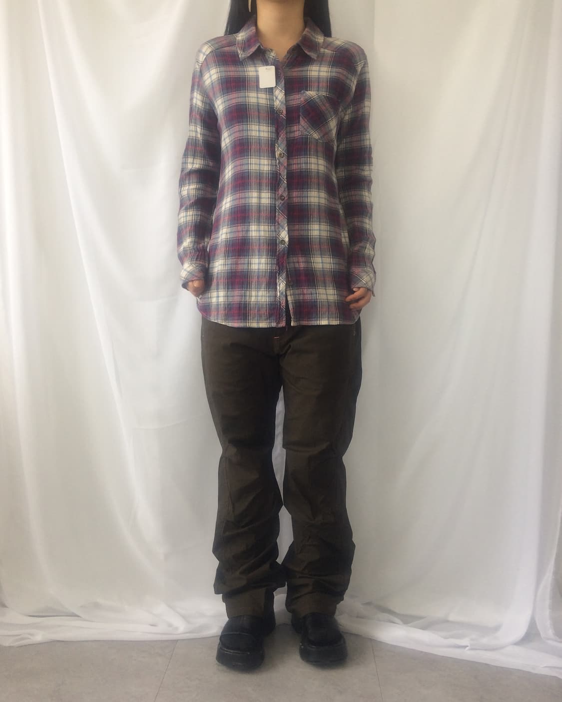 Western mood check pattern shirt 상품이미지6