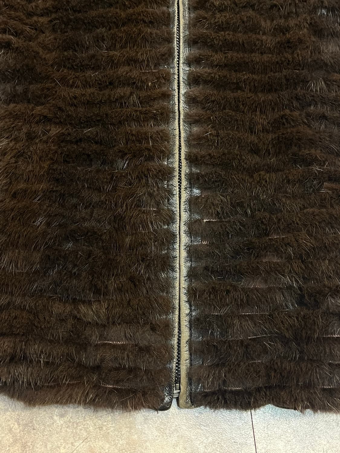 밍크퍼 양가죽 자켓 브라운 66 #csz2219 상품이미지6