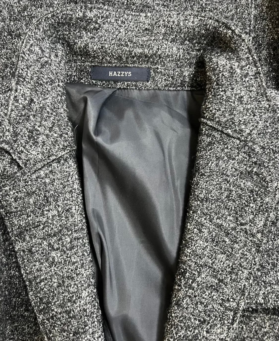 헤지스 남성 보카시그레이 울저지자켓 95 상품이미지5