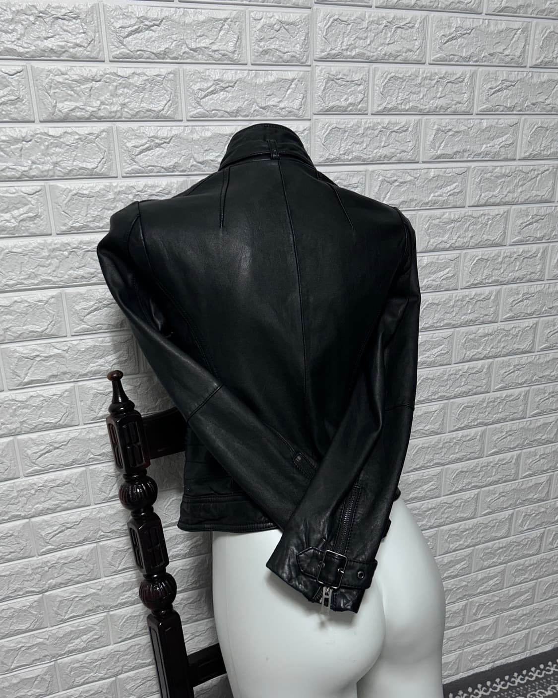 Espirit 램스킨 하이넥 버클 자켓 상품이미지4