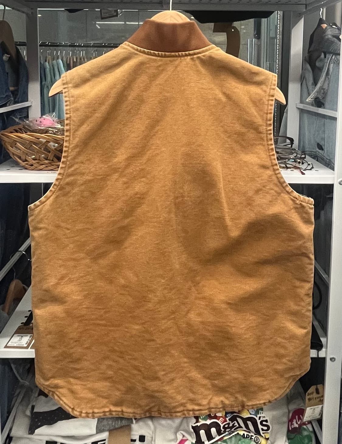 10s 칼하트 브라운 퀼팅 조끼 자켓 상품이미지5