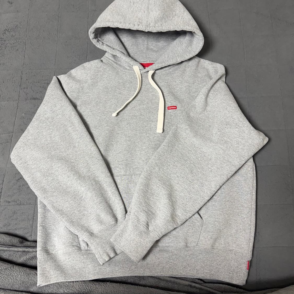 [S] 슈프림 23FW 스몰 박스 드로우코드 후드티 그레이 상품이미지2