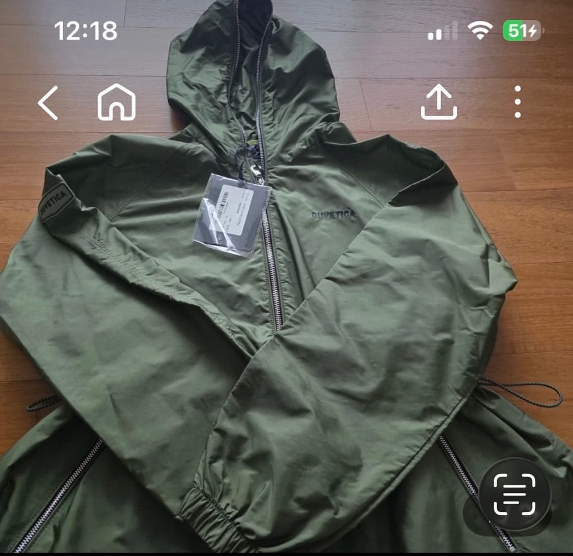듀베티카 바람막이 S(40) 카키 상품이미지1
