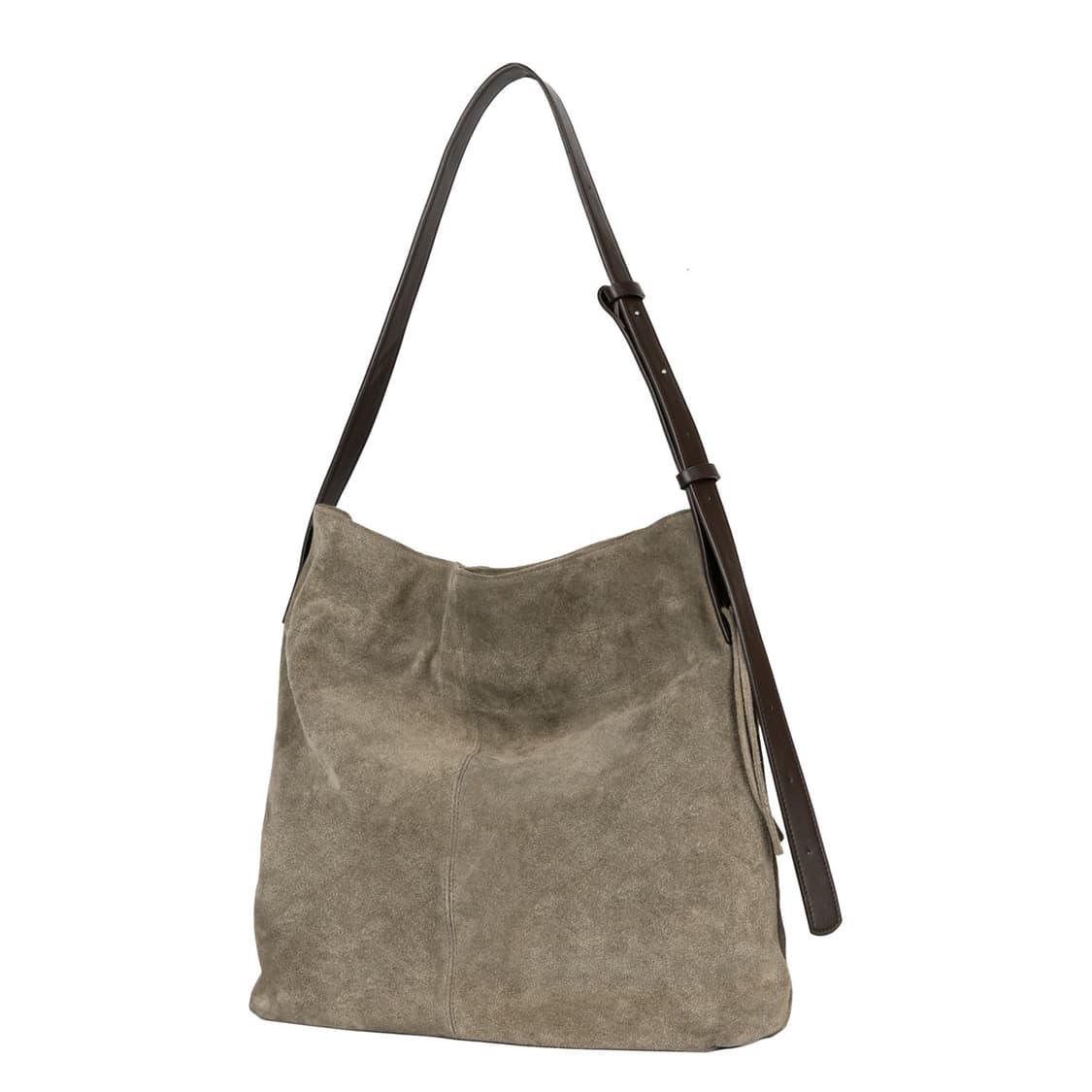 [새상품]마지언타이틀 스웨이드 눅 백 타우페 상품이미지3