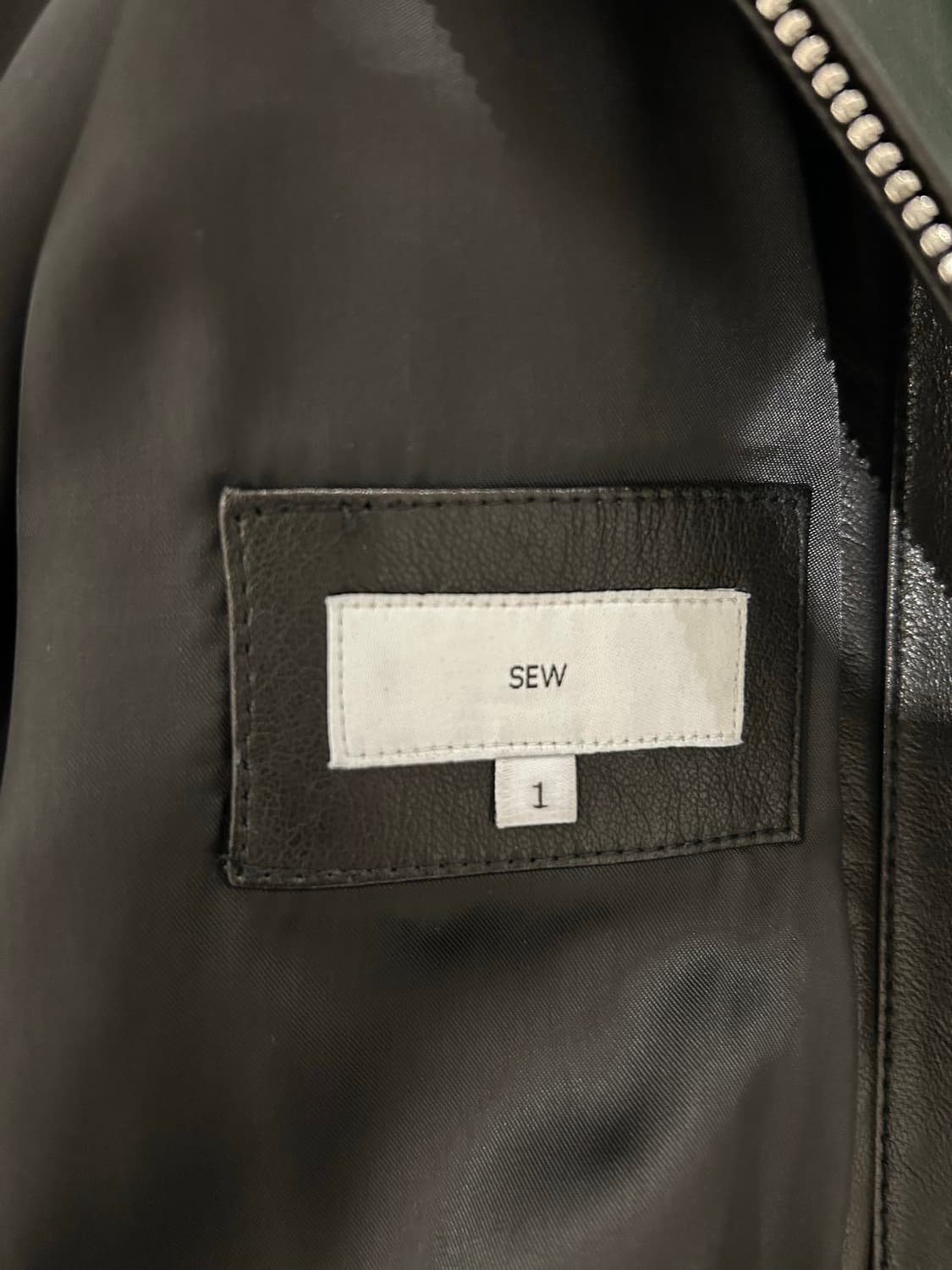 sew 레더 블루종 1사이즈 상품이미지3