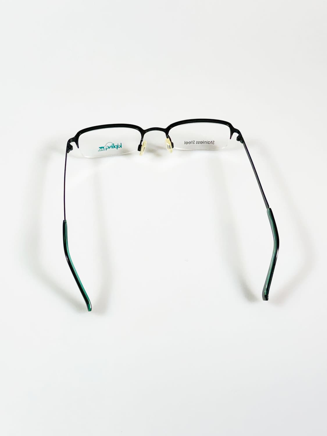 KIPLING 블랙 반무테 스퀘어 메탈 빈티지 안경 상품이미지5