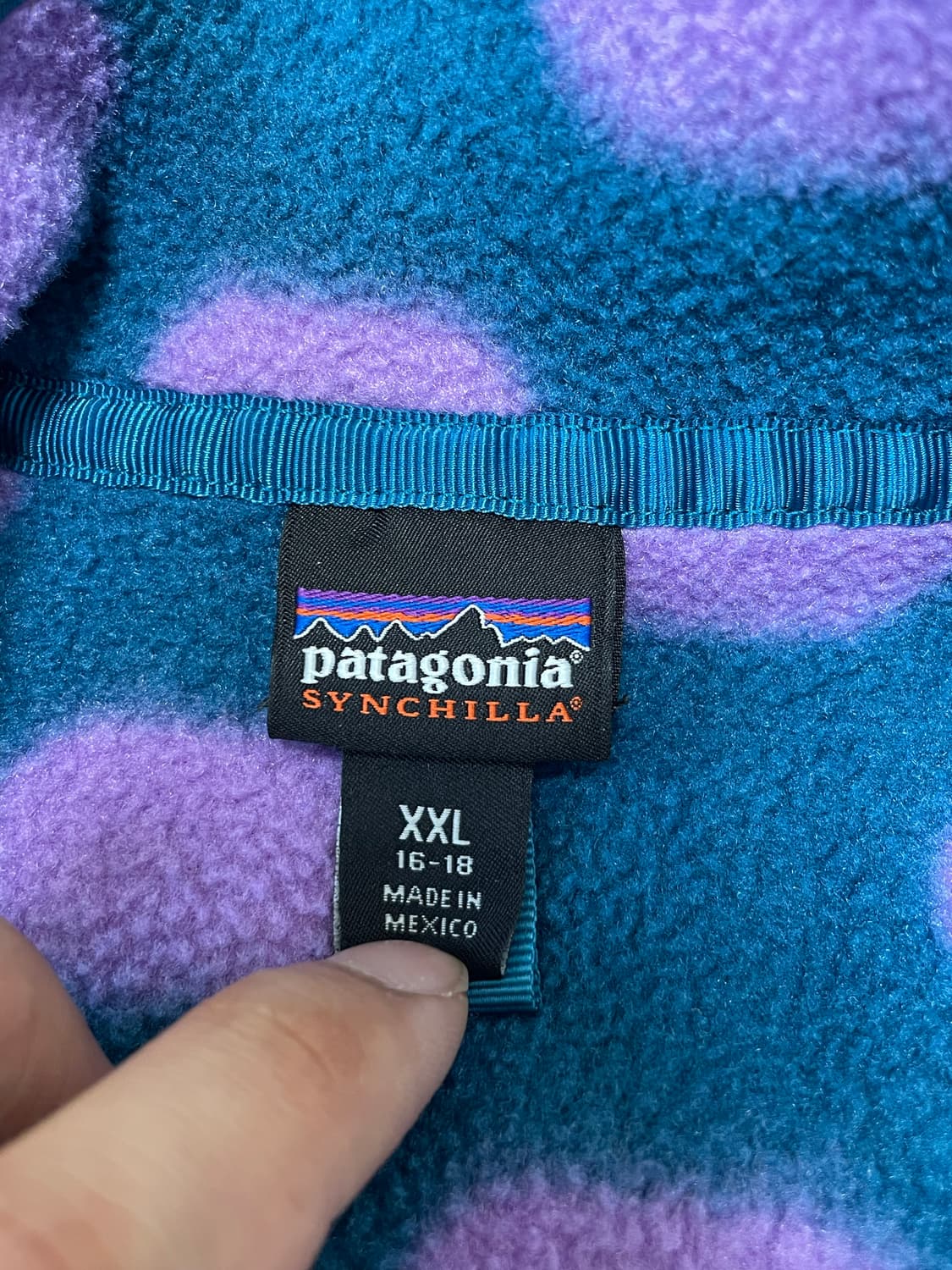 Patagonia synchilla 빈티지 신칠라 폴카닷 땡땡이 상품이미지4