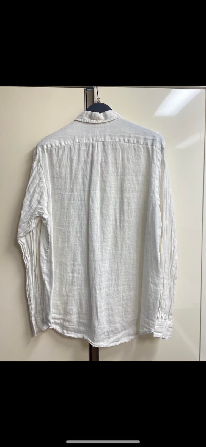 폴로 랄프로렌 클래식핏 린넨셔츠 화이트, 사이즈 XL 상품이미지3