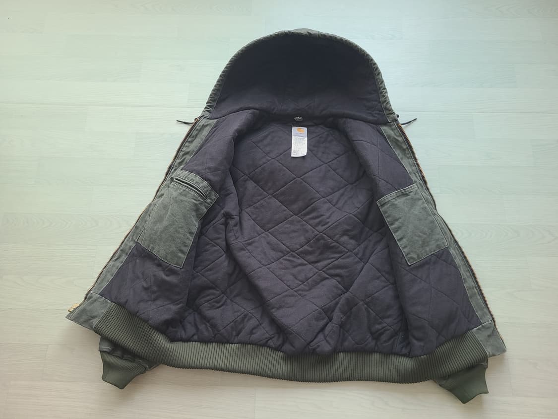 칼하트 j130 액티브 자켓 mos 모스그린 판매 상품이미지2