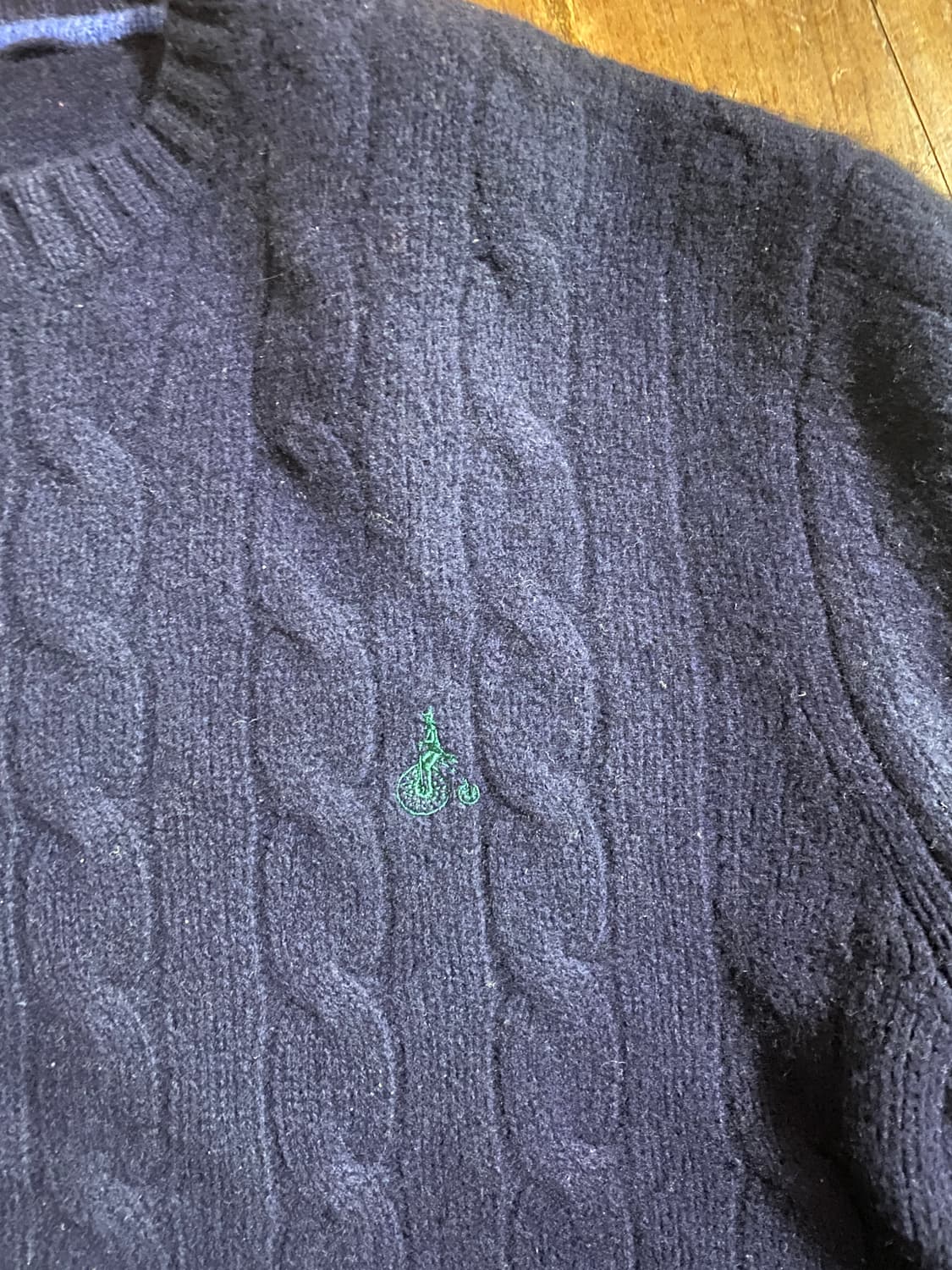 빈폴 네이비 케이블 울 니트 110 (105추천) 상품이미지3