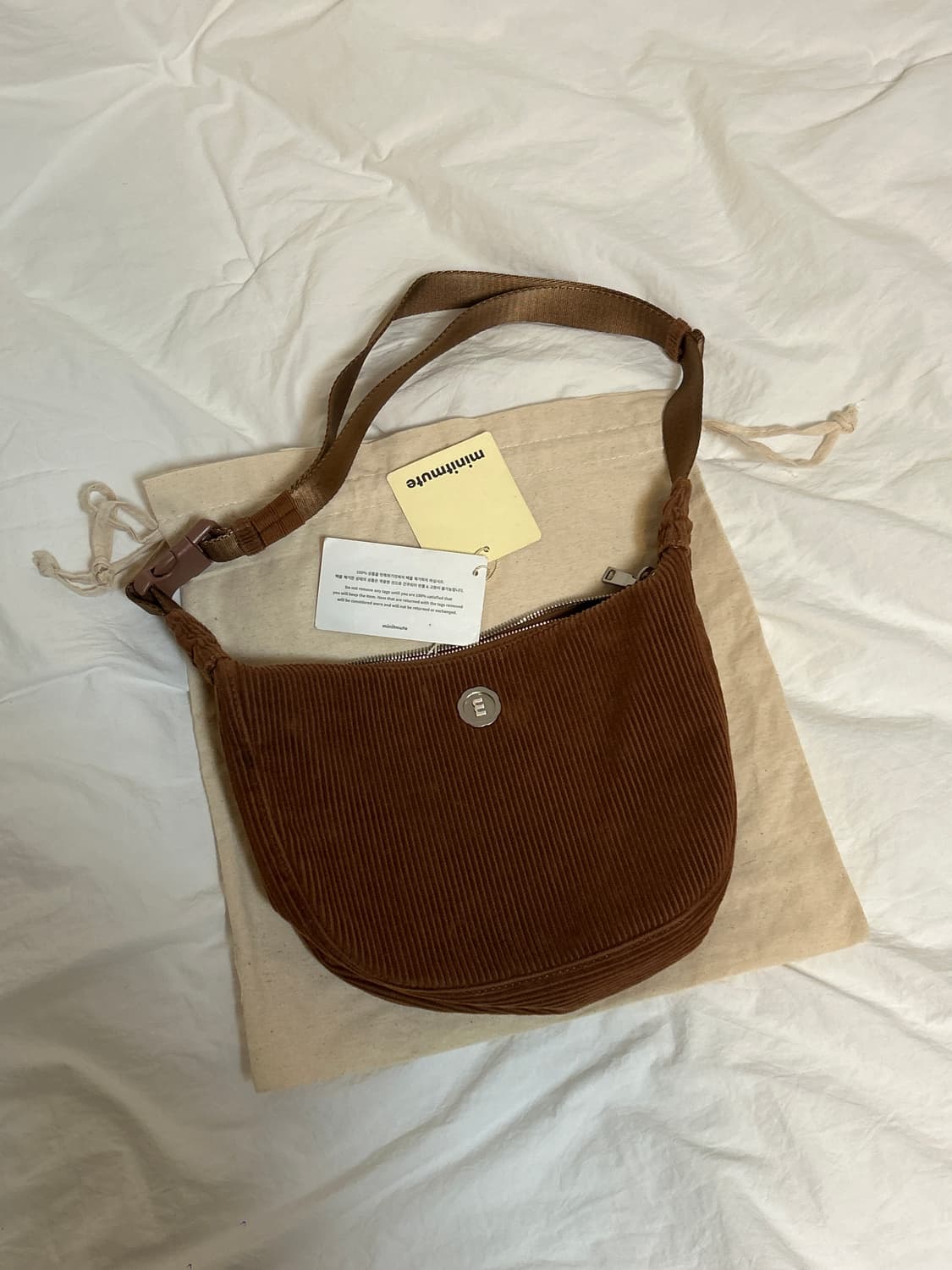 미닛뮤트 클로 웨이스트 코듀로이 브라운 상품이미지2