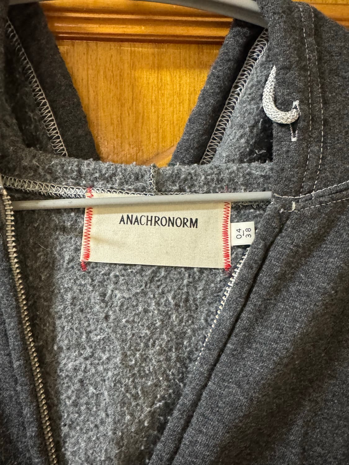 아나크로놈 회색 오버핏 후드집업 38 상품이미지2