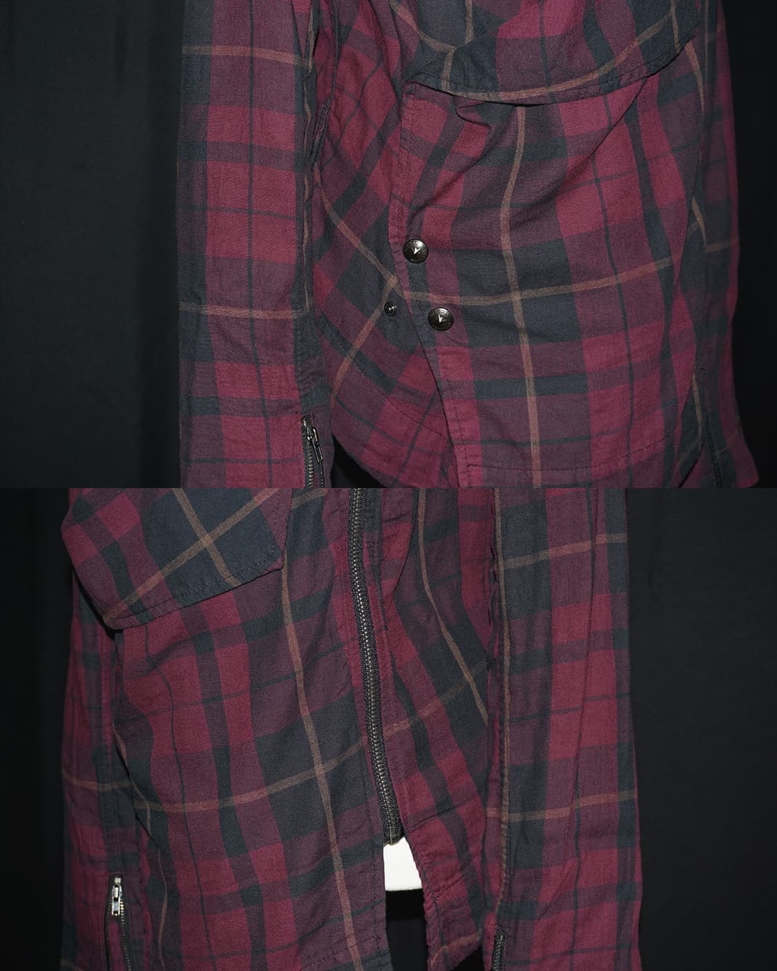 (diesel) diagonal check punk jacket  상품이미지5