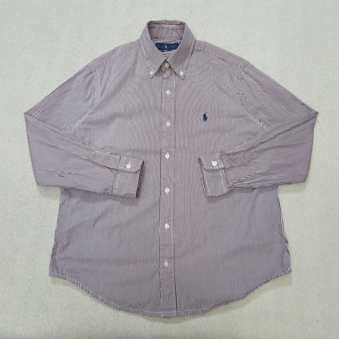 폴로 랄프 로렌 신형 스트라이프 셔츠 M 클래식핏 상품이미지1