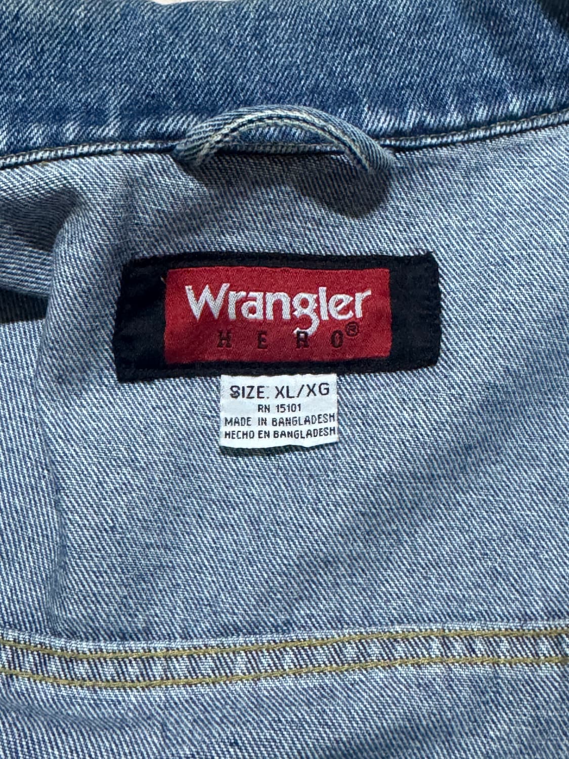 랭글러 청자켓 xl사이즈 상품이미지3