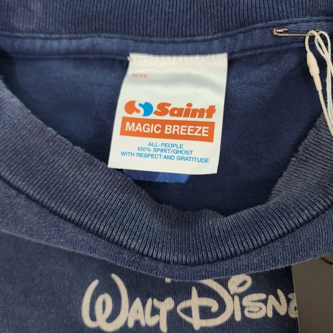 [XL] 세인트미카엘 디즈니 판타지아 미키 티셔츠 네이비 상품이미지4