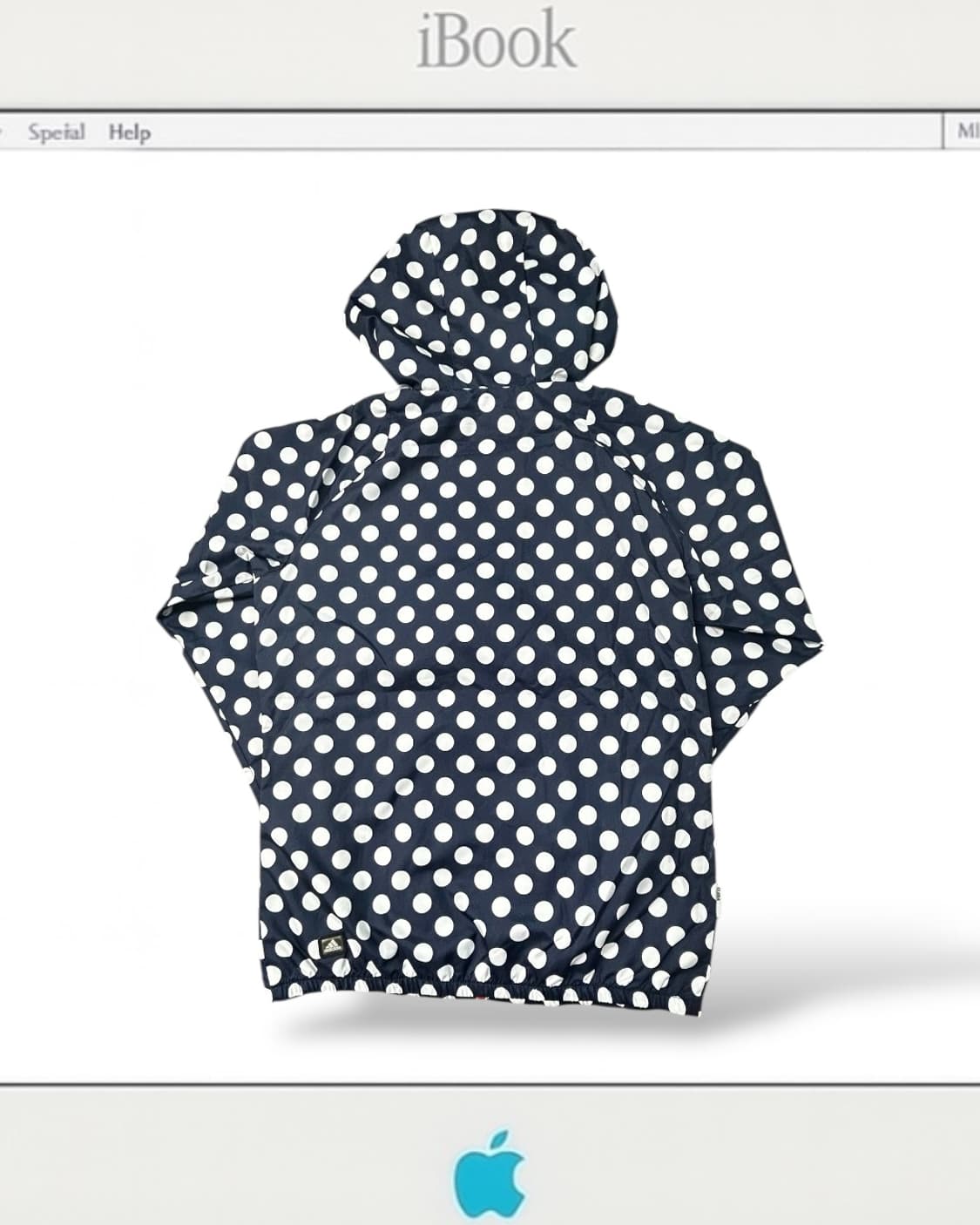 아디다스 네이비 도트 레드 지퍼 바람막이 상품이미지2