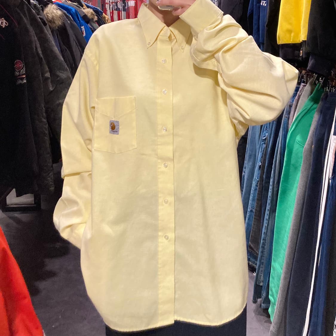 [IM]칼하트 긴팔셔츠 옐로우 상품이미지2