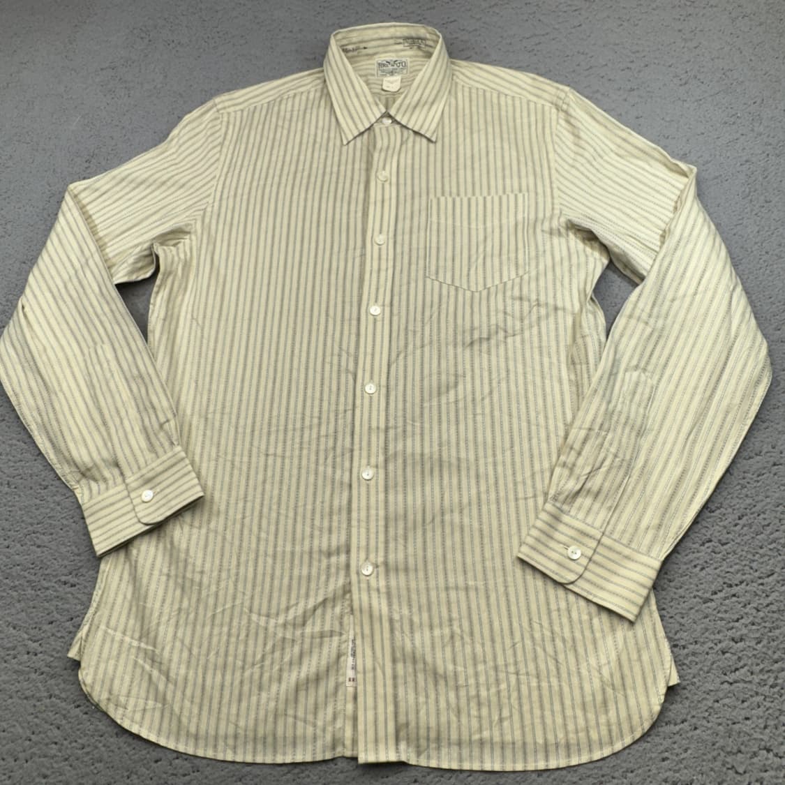 90s RRL 스트라이프 버튼다운 셔츠 상품이미지1