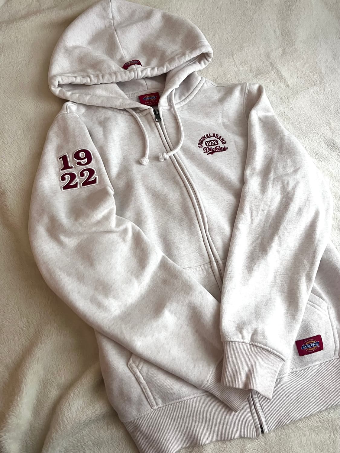 디키즈 후드집업 오트밀 아이보리 크림 s사이즈 상품이미지1