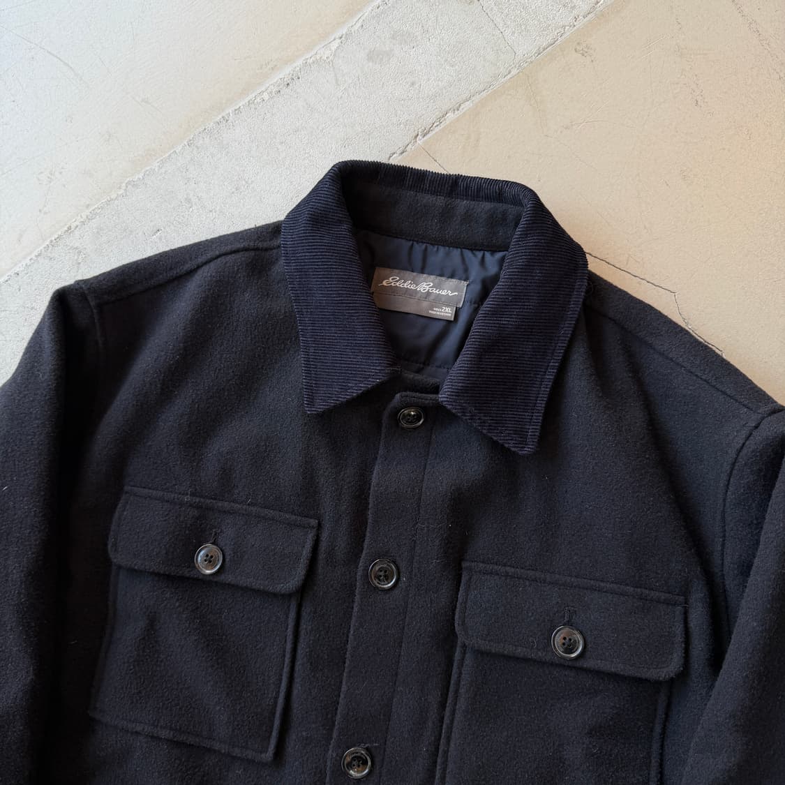 에디바우어 코듀로이 카라 울 자켓 상품이미지4