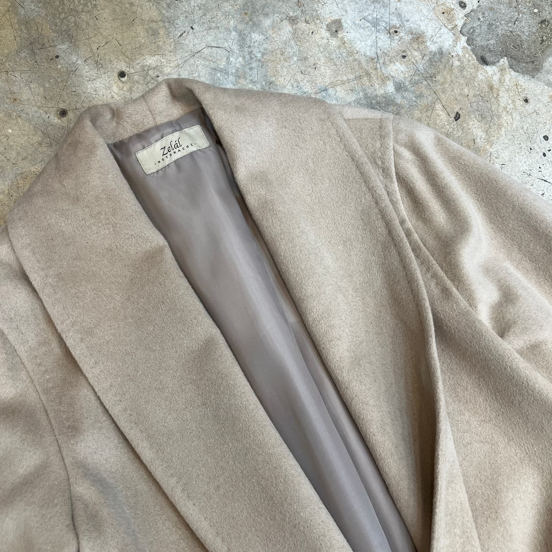 Zelal MOTOMACHI 앙고라 롱 코트 상품이미지2