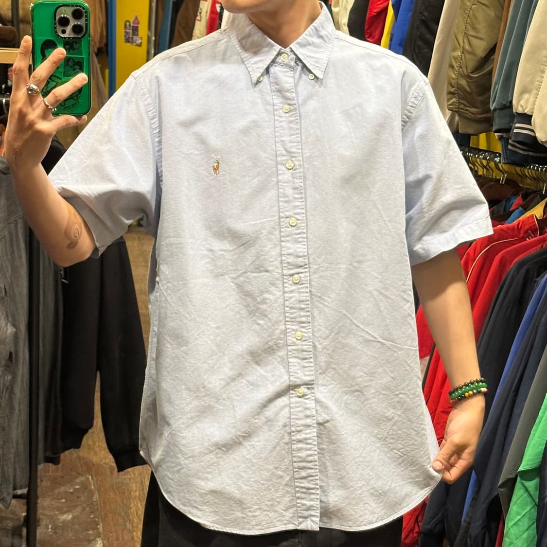 [HI] 폴로 랄프로렌 반팔셔츠 스카이블루 상품이미지2