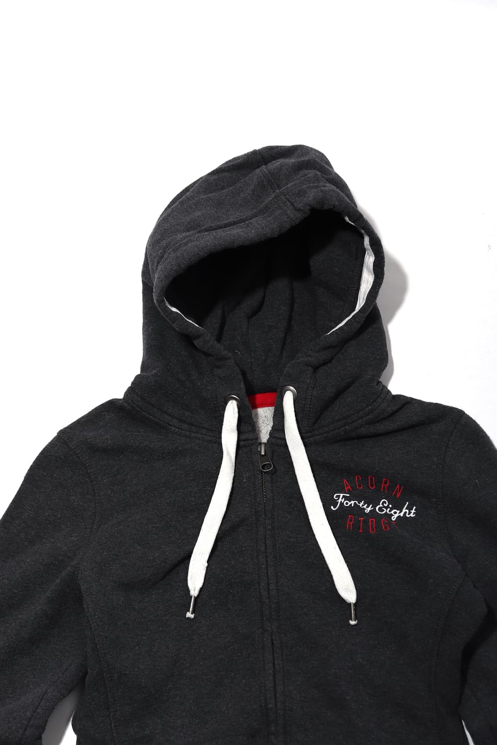 H&M 딱붙핏 차콜 후드집업 women S 상품이미지3