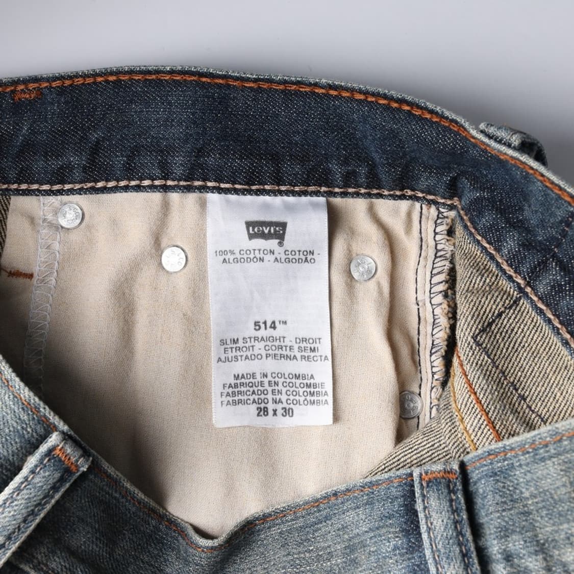 리바이스 514 슬림 스트레이트 데님 팬츠 28 상품이미지7